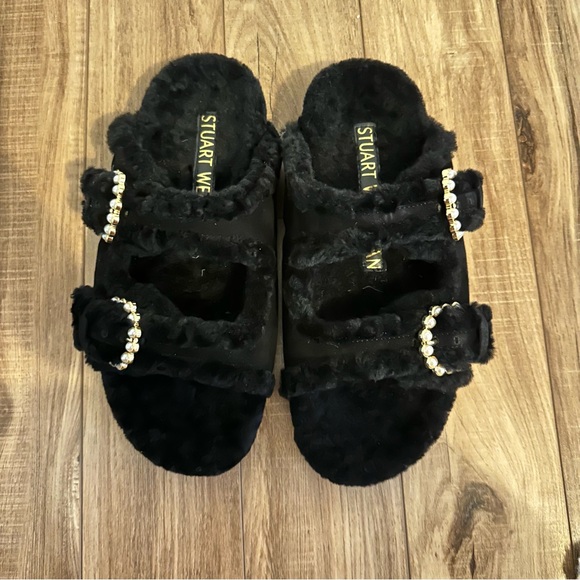 Stuart Weitzman Piper Chill Shearing Slide - Picture 3 of 3